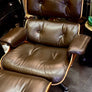 Rare Lounge Chair & ottoman Charles & Ray Eames  Design Herman Miller Vers 1970